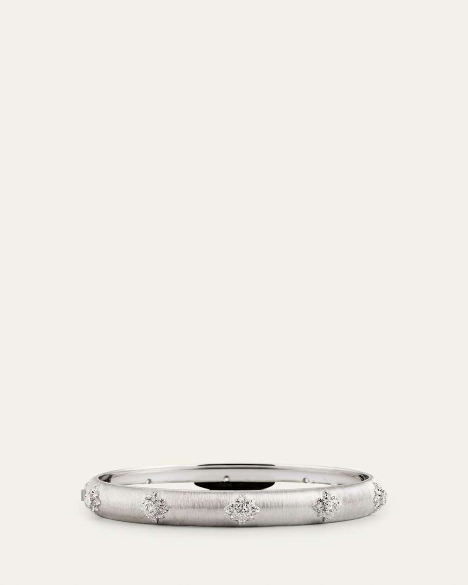 Macri Bombe 18K White Gold Diamond Cuff, 8